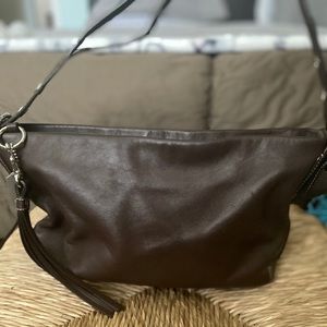 Coach chocolate, brown buttery, leather bag